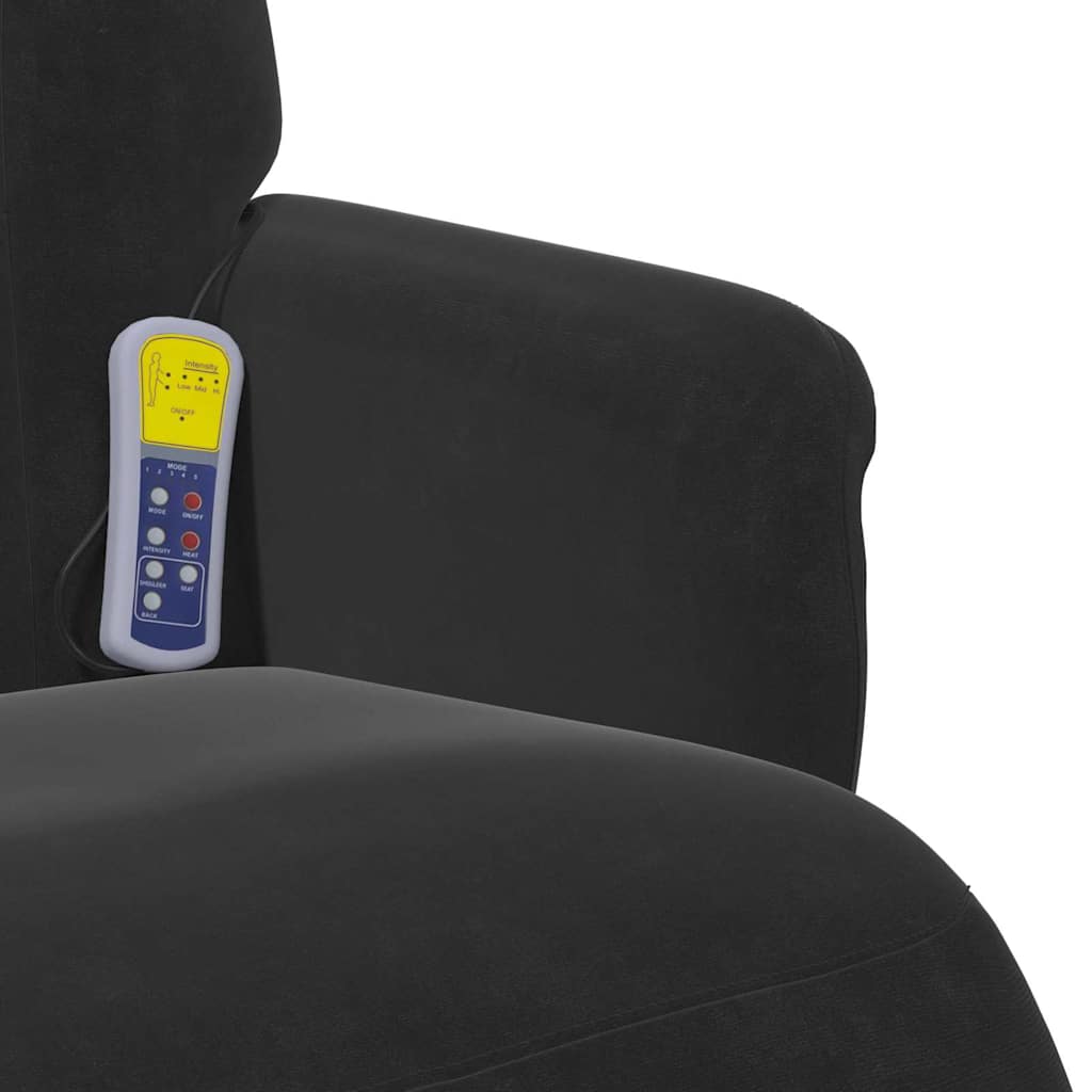 Massage Recliner Stoel 91 X 71 X 105 Cm Fluweel