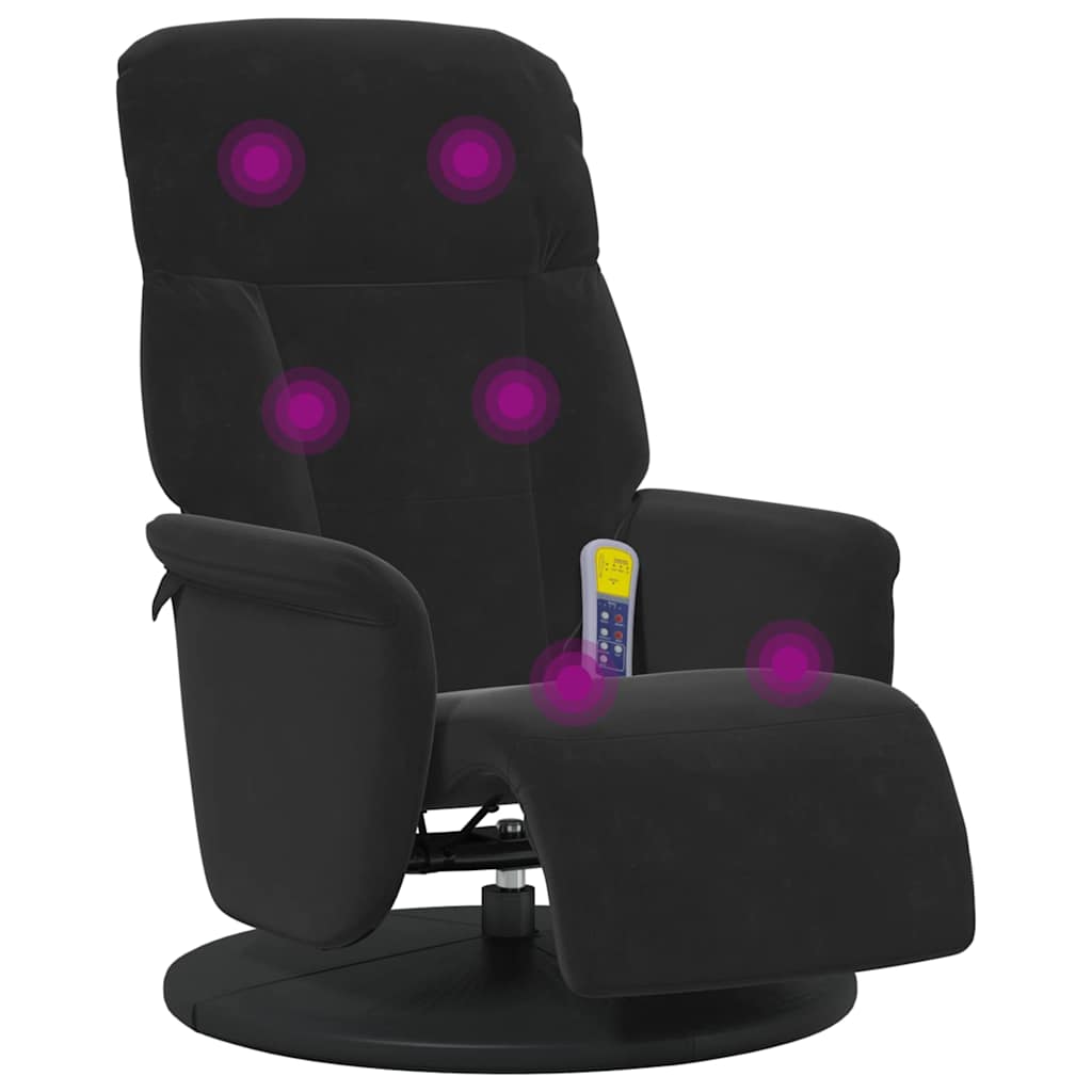 Massage Recliner Stoel 91 X 71 X 105 Cm Fluweel