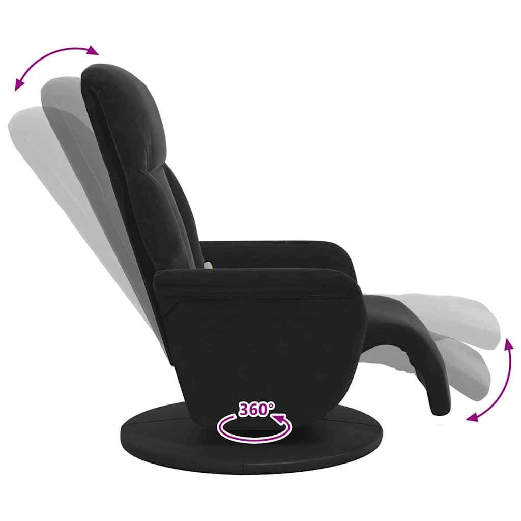 Massage Recliner Stoel 91 X 71 X 105 Cm Fluweel
