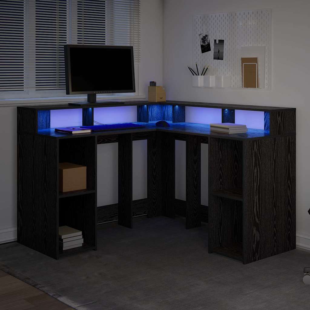 Bureau Met Plank Bewerkt Hout
