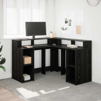 Bureau Met Plank Bewerkt Hout