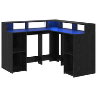 Bureau Met Plank Bewerkt Hout