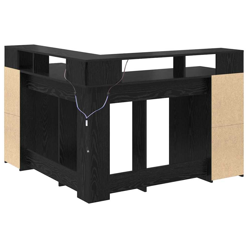 Bureau Met Plank Bewerkt Hout