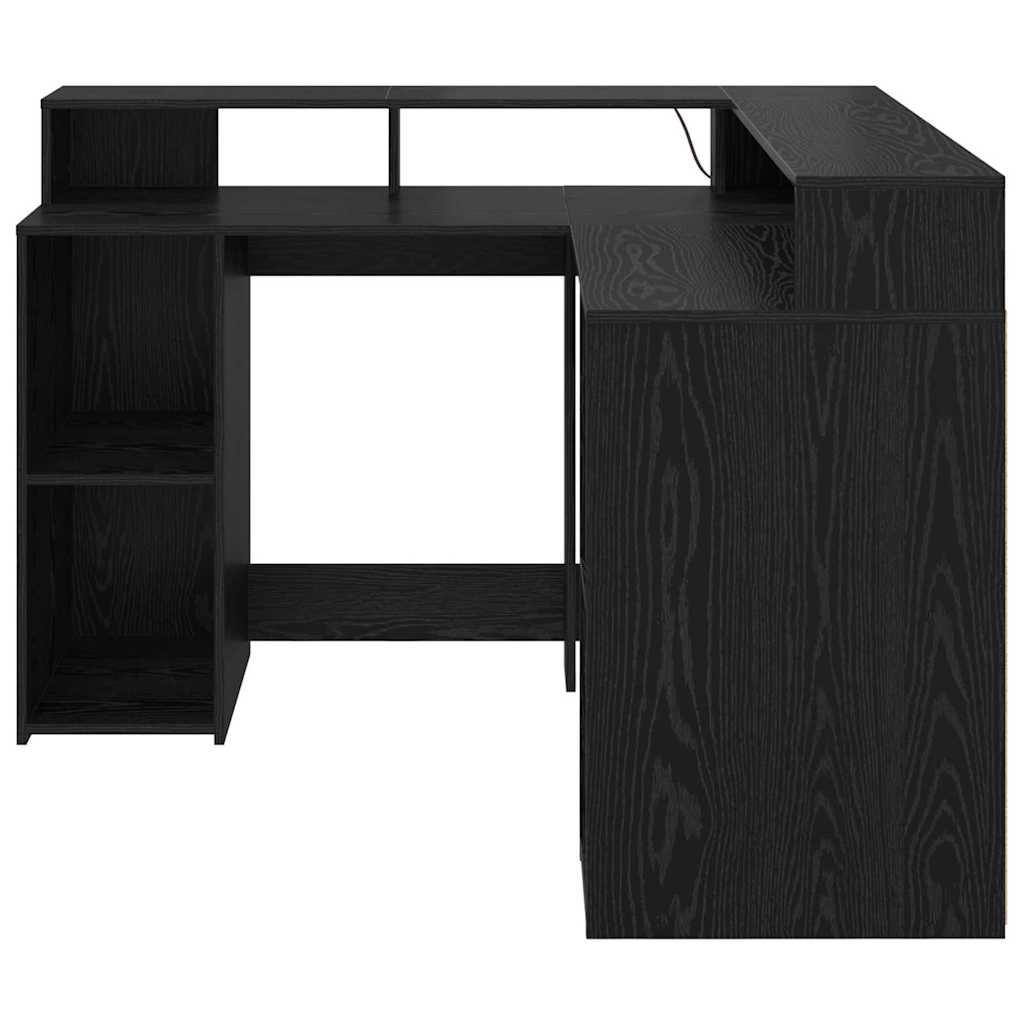 Bureau Met Plank Bewerkt Hout
