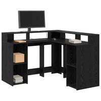 Bureau Met Plank Bewerkt Hout