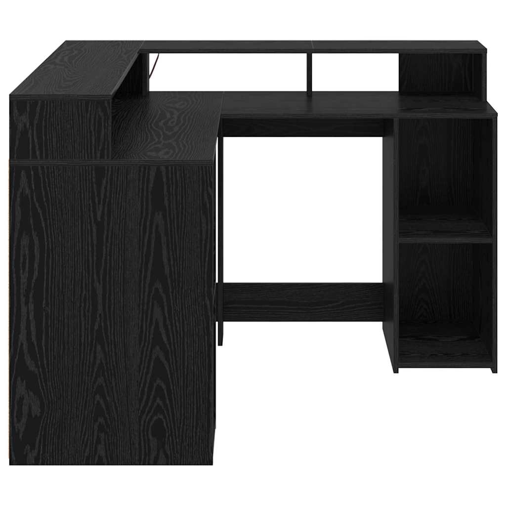 Bureau Met Plank Bewerkt Hout