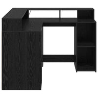 Bureau Met Plank Bewerkt Hout