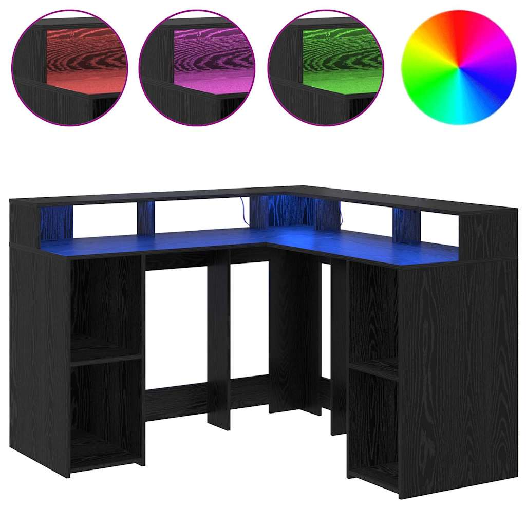 Bureau Met Plank Bewerkt Hout