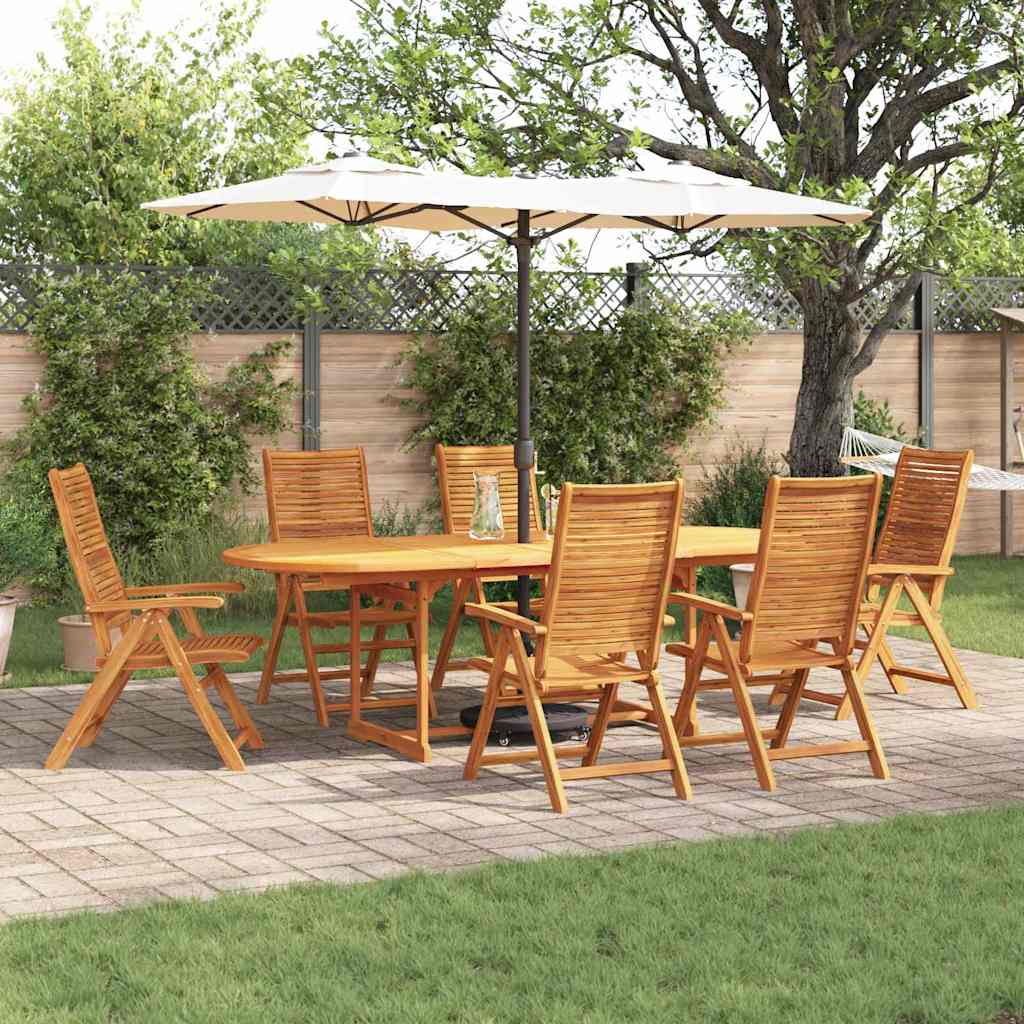 Tuin Eettafelset 9 Pcs Bruin Massief Acaciahout