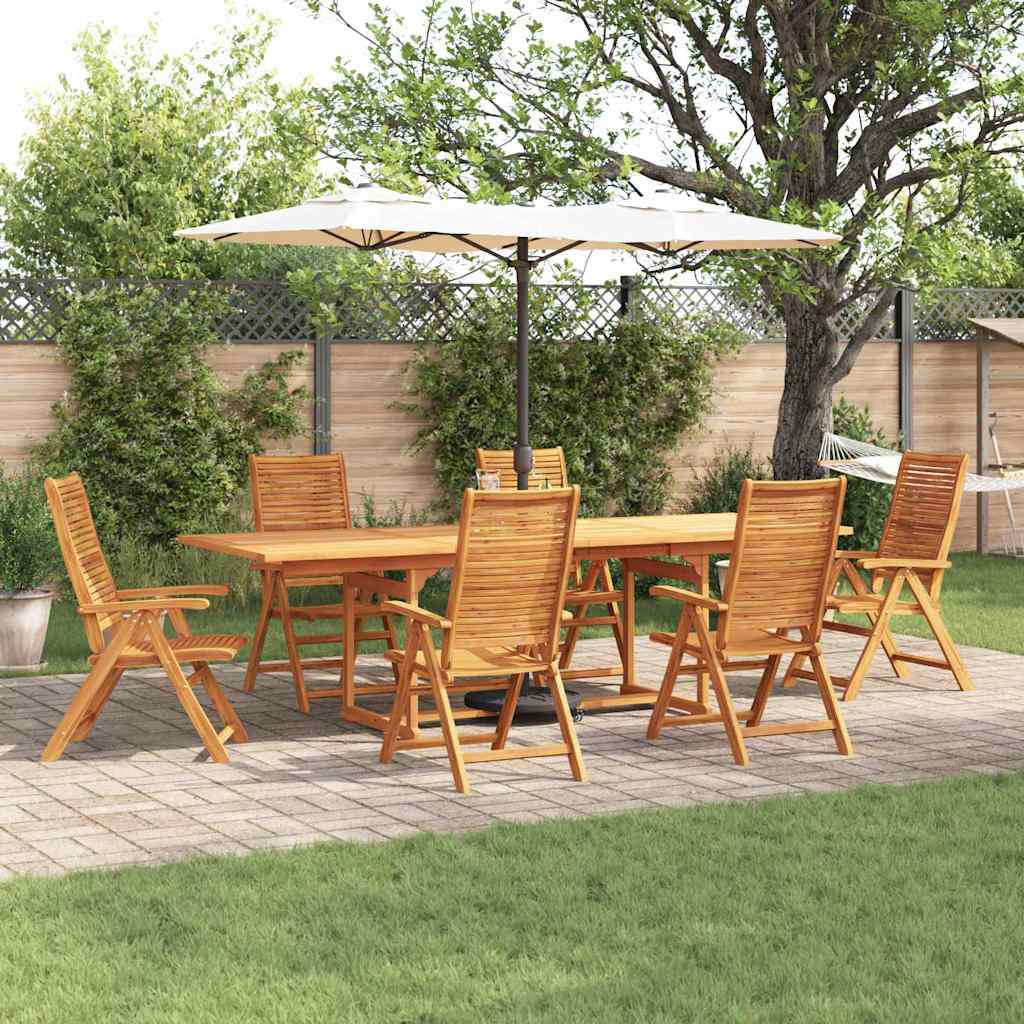 Tuin Eettafelset 9 Pcs Bruin Massief Acaciahout