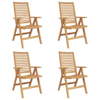 Tuinstoel 6 Pcs Bruin 52 X 64.5 X 108 Cm Massief Teakhout