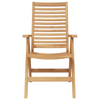 Tuinstoel 6 Pcs Bruin 52 X 64.5 X 108 Cm Massief Teakhout