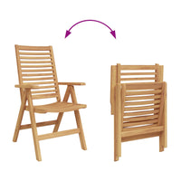 Tuinstoel 6 Pcs Bruin 52 X 64.5 X 108 Cm Massief Teakhout