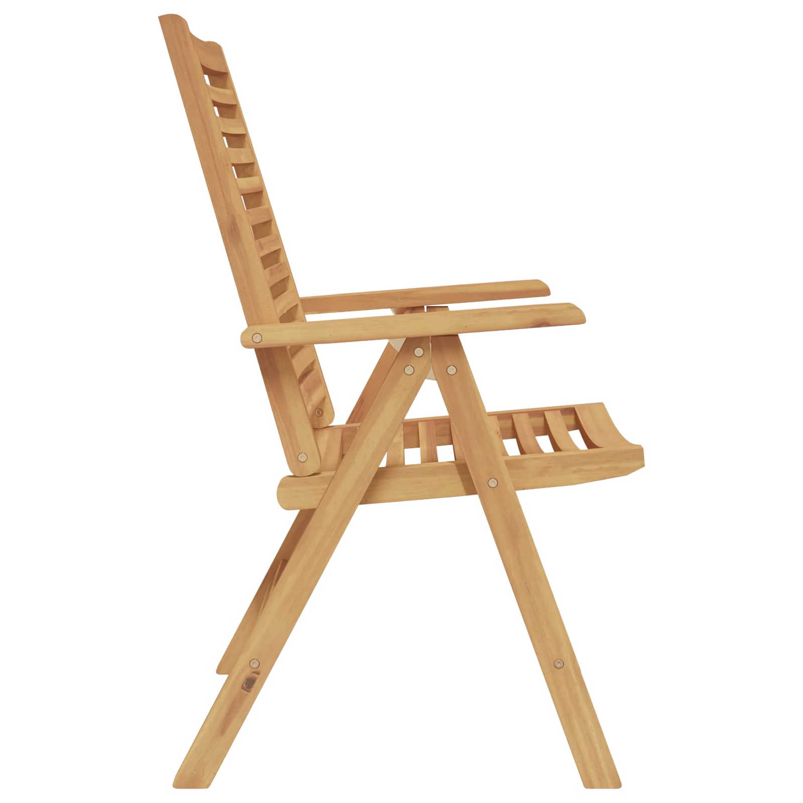 Tuinstoel 6 Pcs Bruin 52 X 64.5 X 108 Cm Massief Teakhout