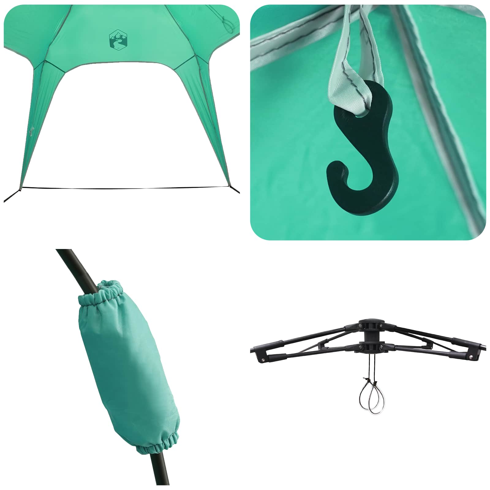 Instant Tent 4-Person Quick-Release 260 X 260 X 197 Cm