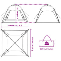 Instant Tent 4-Person Quick-Release 260 X 260 X 197 Cm