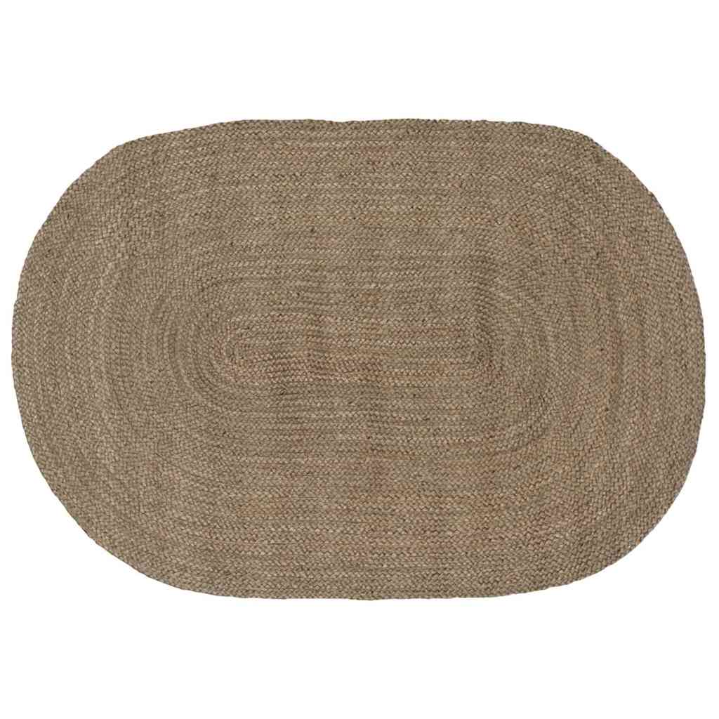 Vloerkleden Ovaal Zwart Jute