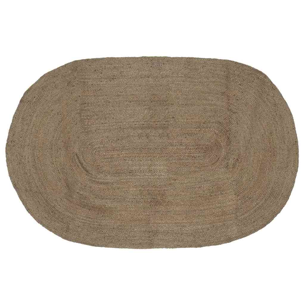 Vloerkleden Ovaal Zwart Jute