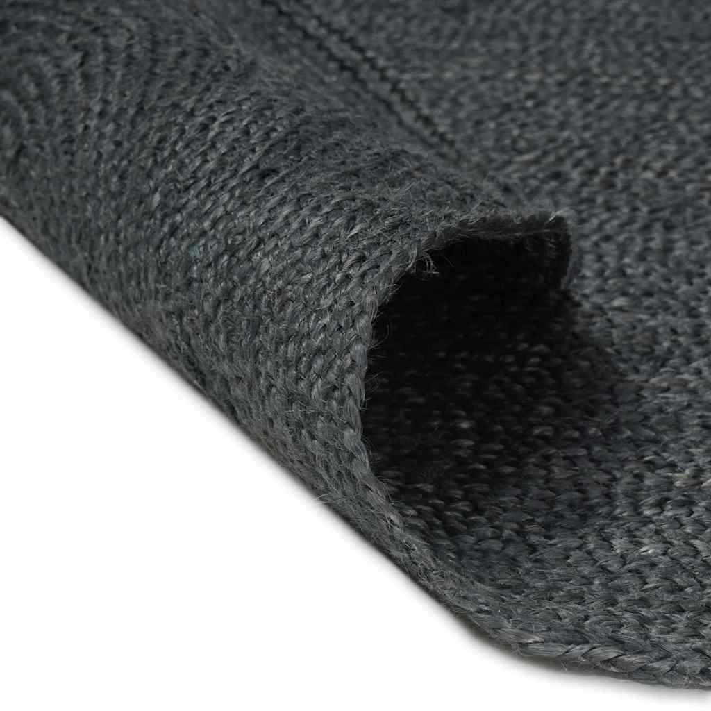 Vloerkleden Ovaal Zwart Jute