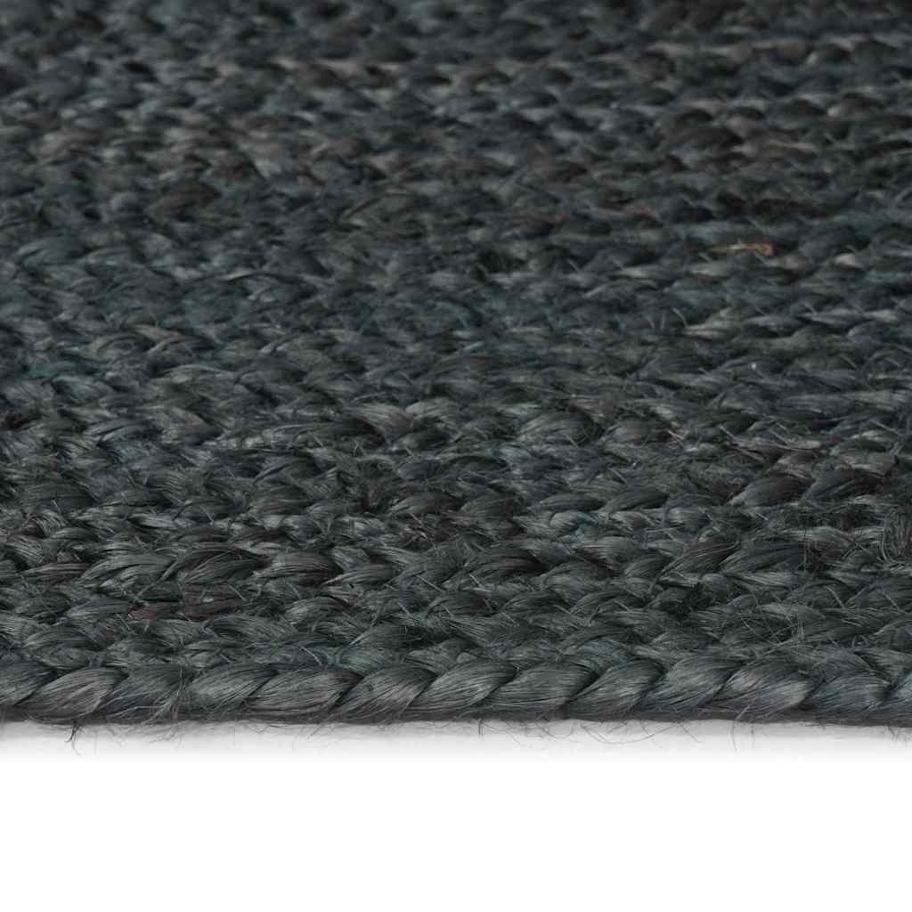 Vloerkleden Ovaal Zwart Jute