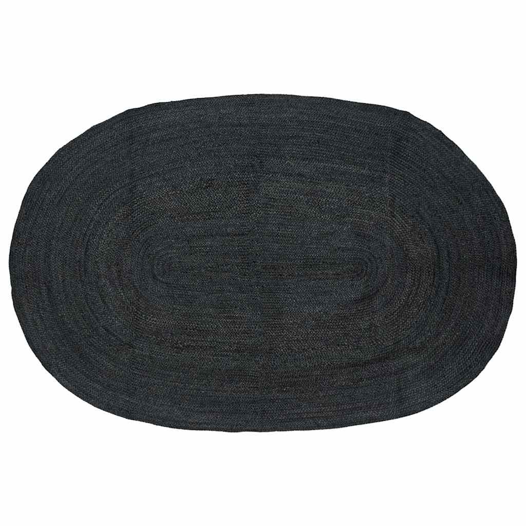 Vloerkleden Ovaal Zwart Jute