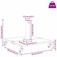 Parasolvoet 45 X 45 X 31,5 Cm