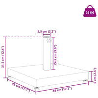 Parasolvoet 45 X 45 X 31,5 Cm