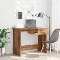 Bureau 100X50X76 Cm Bewerkt Hout Kleurig
