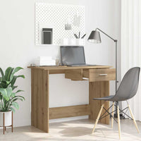 Bureau 100X50X76 Cm Bewerkt Hout Kleurig