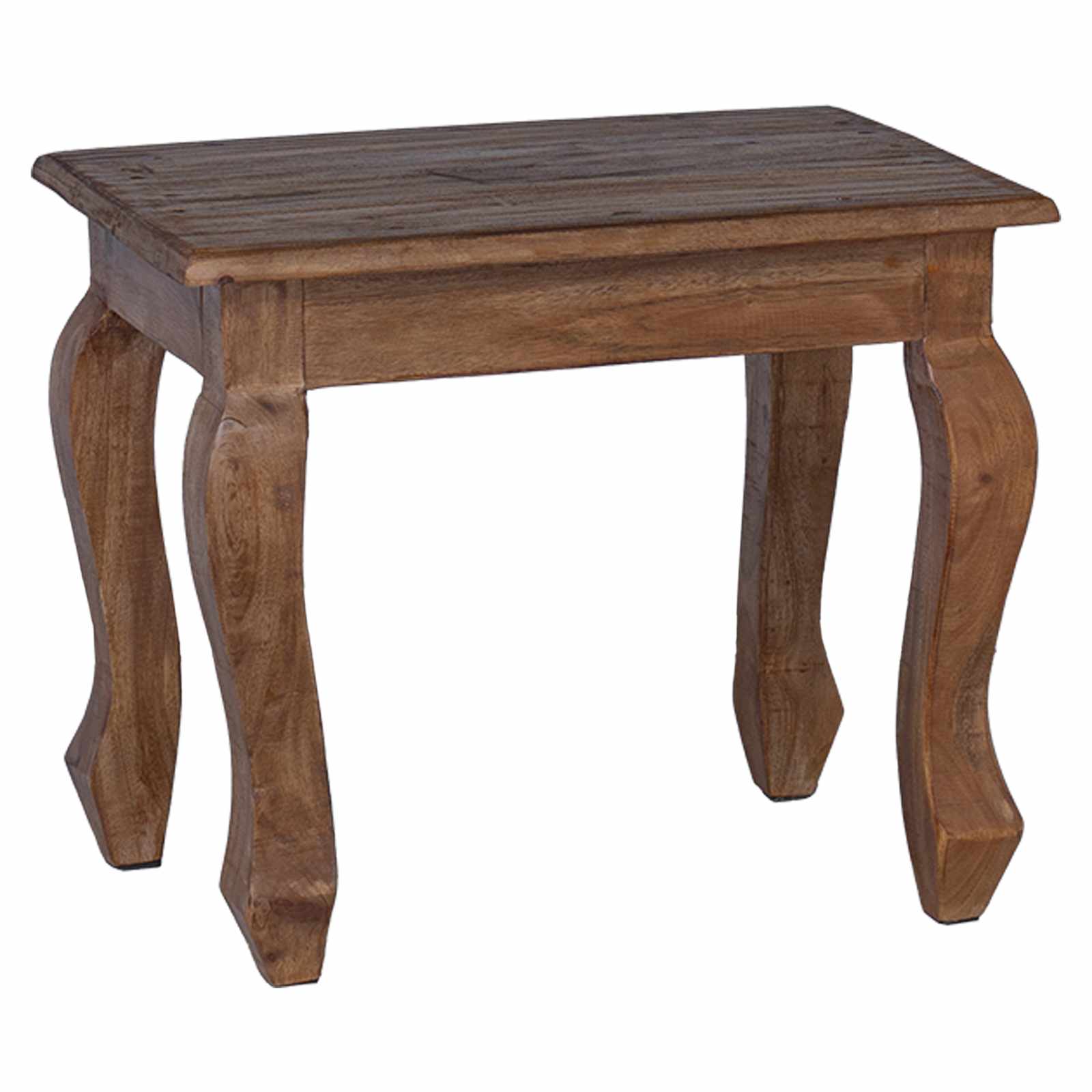 Nesttafel 3 Pcs Bruin Massief Mahoniehout