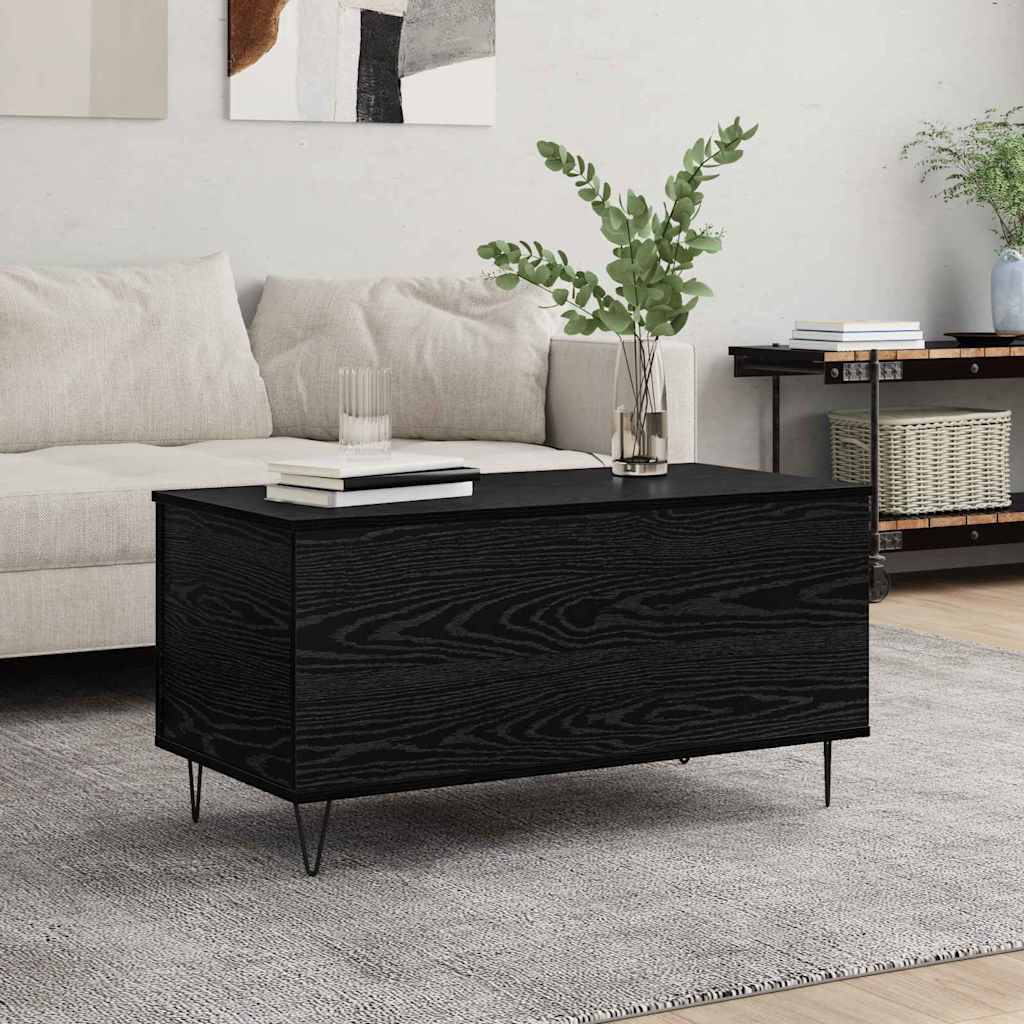 Salontafel 90X44,5X45 Cm Bewerkt Hout Kleurig