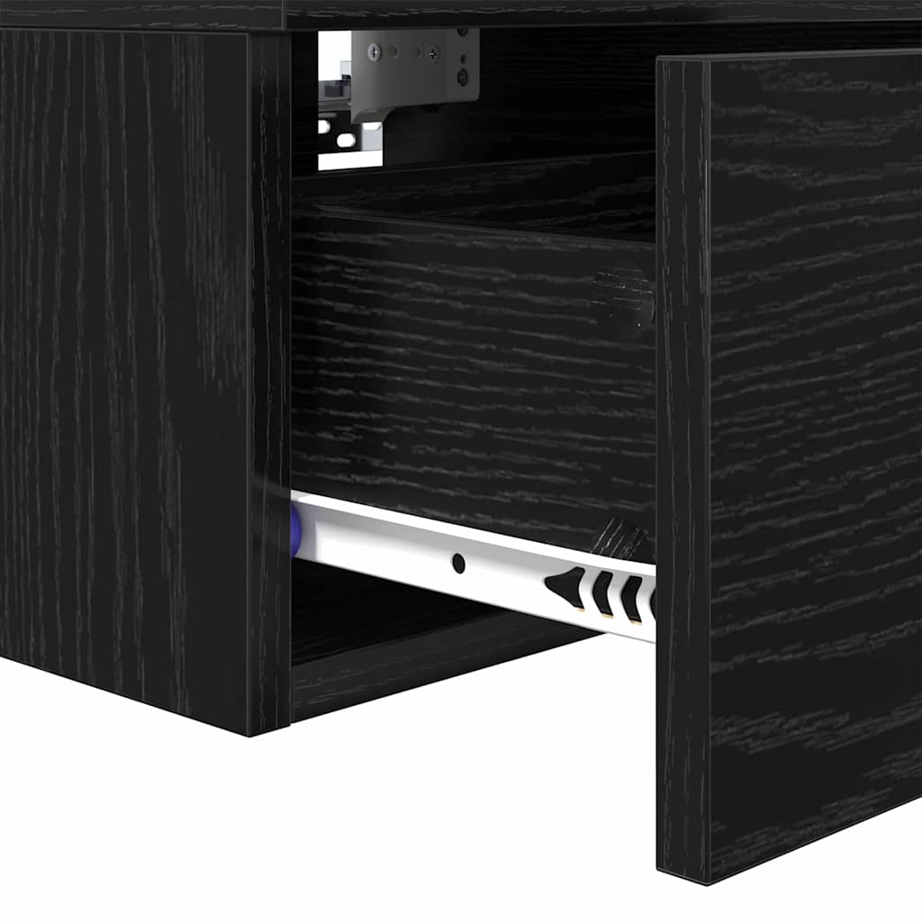 Nachtkastje 2 Pcs 34 X 30 X 20 Cm Bewerkt Hout
