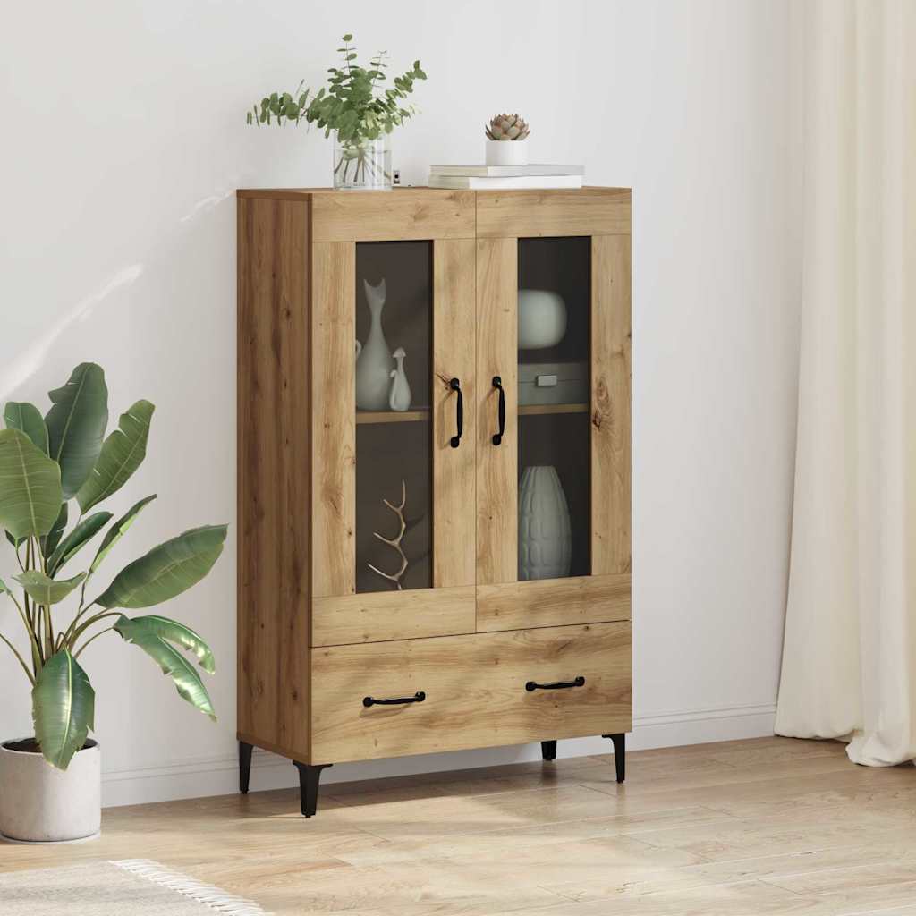 Hoge Kast 70X31X115 Cm Bewerkt Hout