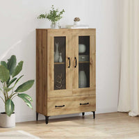 Hoge Kast 70X31X115 Cm Bewerkt Hout