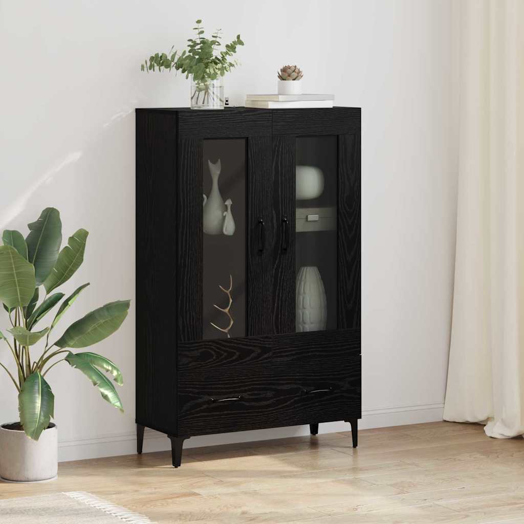Hoge Kast 70X31X115 Cm Bewerkt Hout