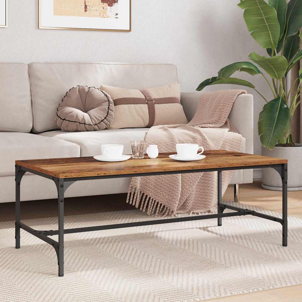 Salontafel Bewerkt Hout