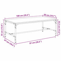 Salontafel Bewerkt Hout