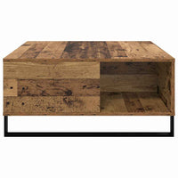 Salontafel 80 X 80 X 36,5 Cm Bewerkt Hout