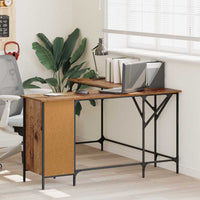 Bureau 141X141X75 Cm Bewerkt Hout