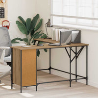 Bureau 141X141X75 Cm Bewerkt Hout