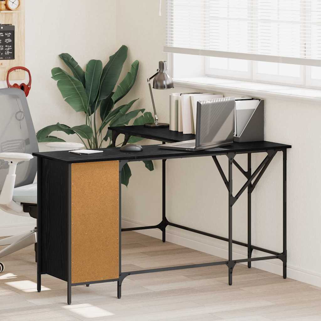 Bureau 141X141X75 Cm Bewerkt Hout