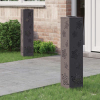 Solar Led Pad Licht 2 Pcs Roestig