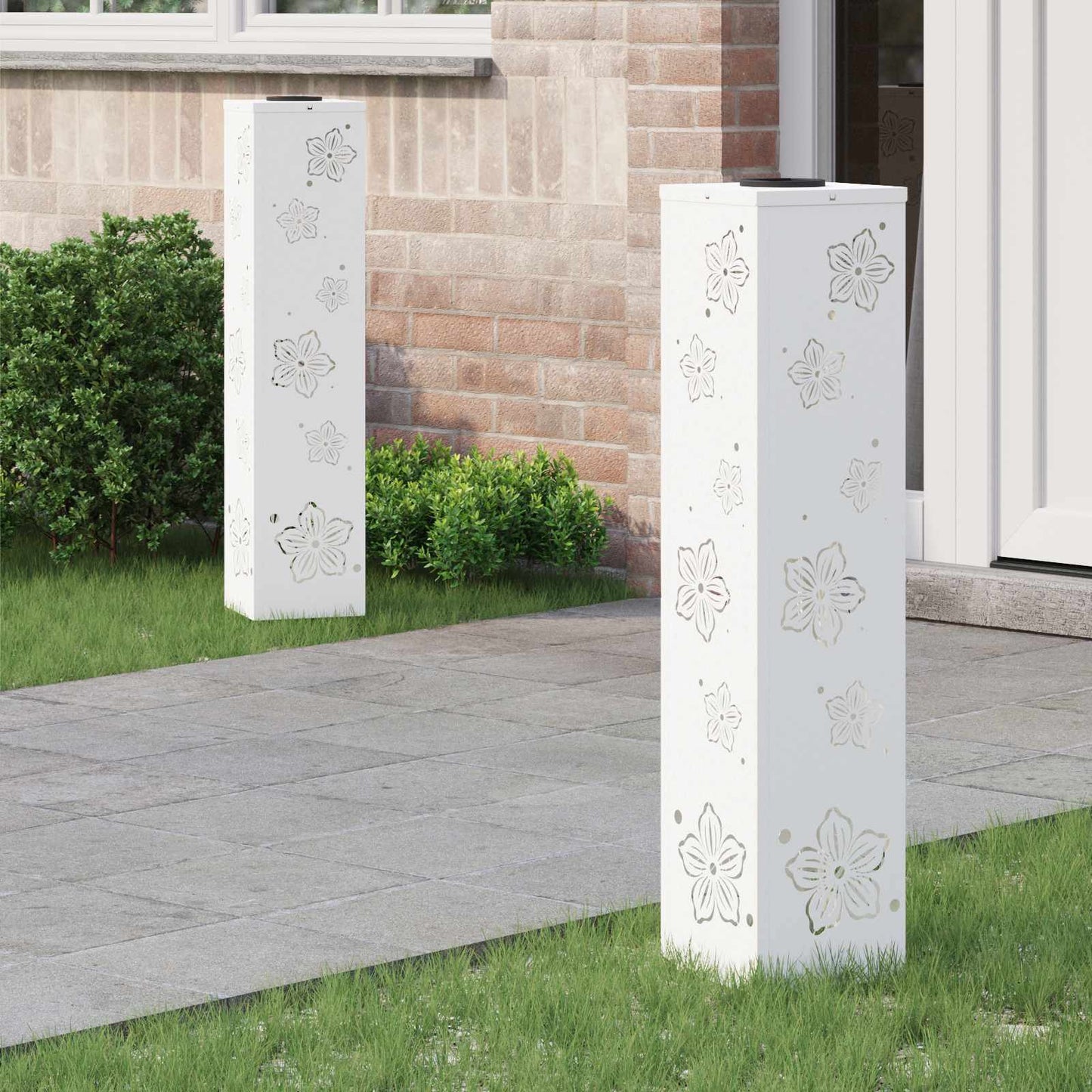 Solar Led Pad Licht 2 Pcs Roestig