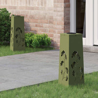 Solar Led Pad Licht 2 Pcs Roestig