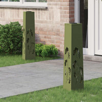 Solar Led Pad Licht 2 Pcs Roestig