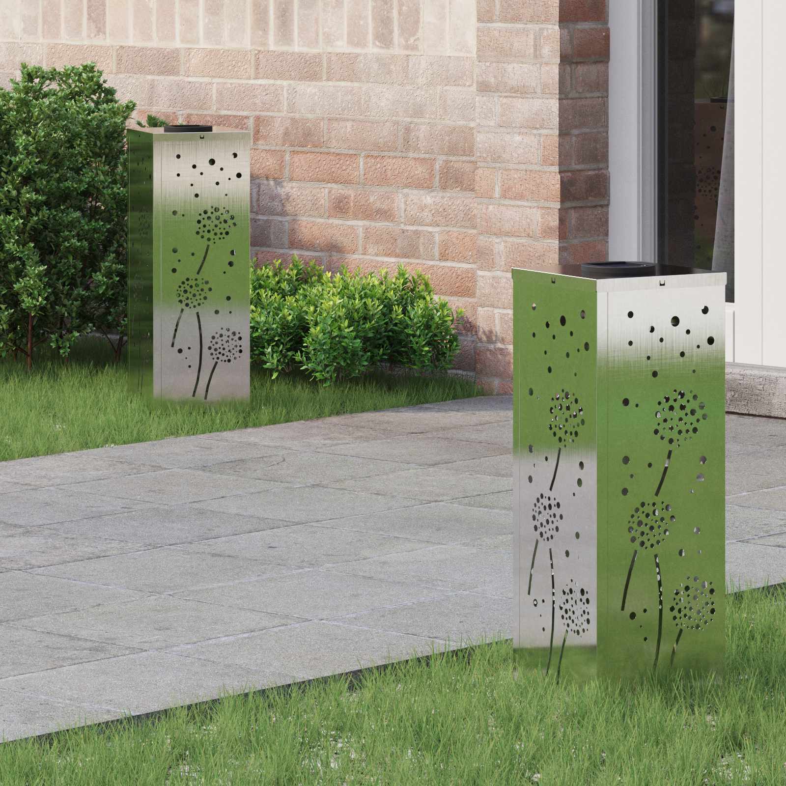 Solar Led Pad Licht 2 Pcs Roestig