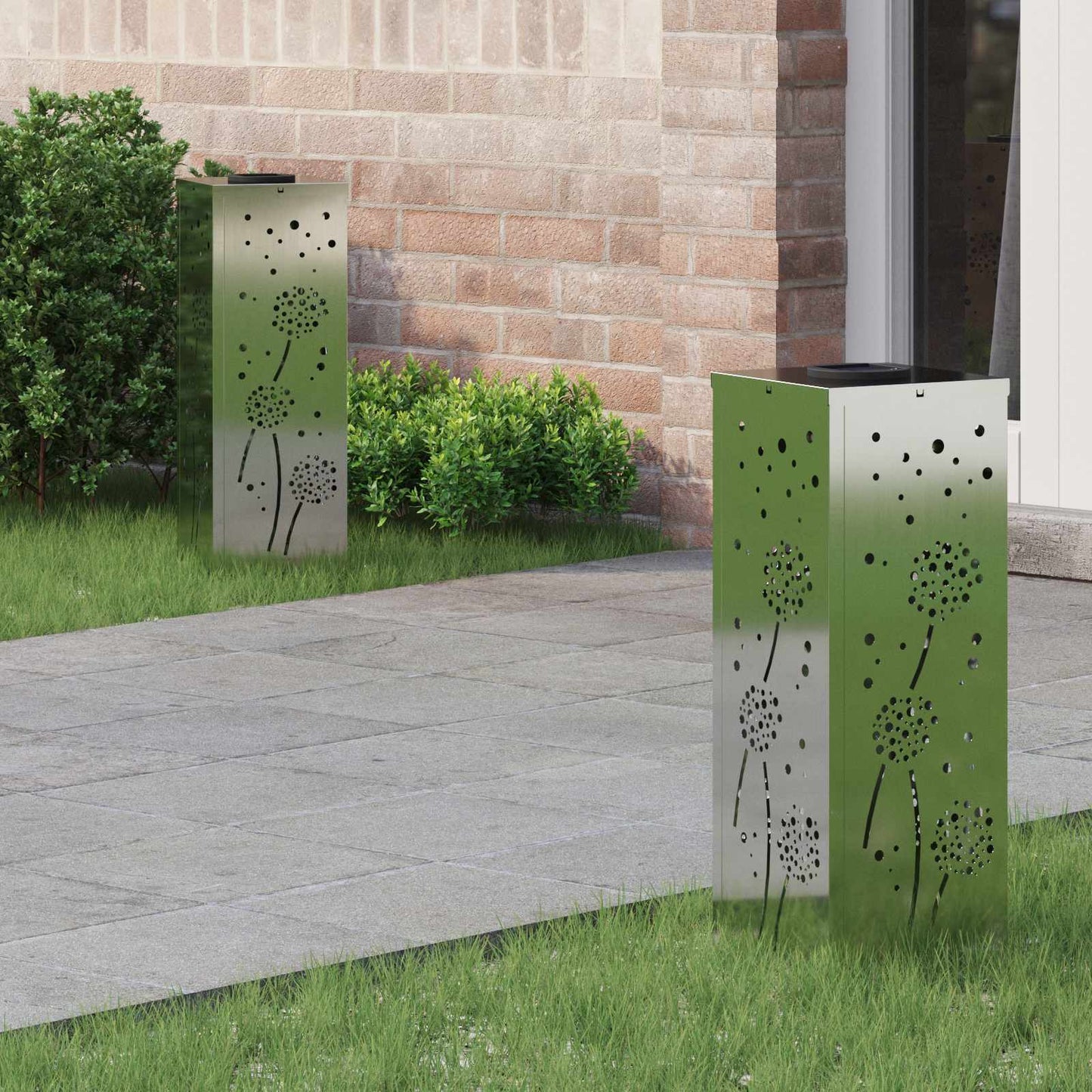 Solar Led Pad Licht 2 Pcs Roestig