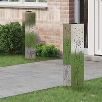 Solar Led Pad Licht 2 Pcs Roestig