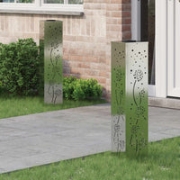 Solar Led Pad Licht 2 Pcs Roestig