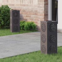 Solar Led Pad Licht 2 Pcs Roestig